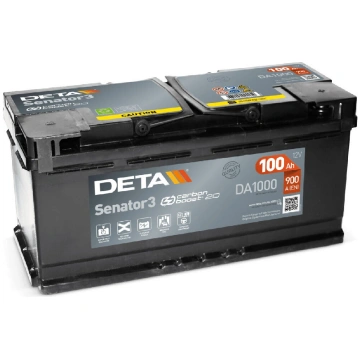 Akumulators Deta Senator 3 DA1000 100Ah, 900A, (- 