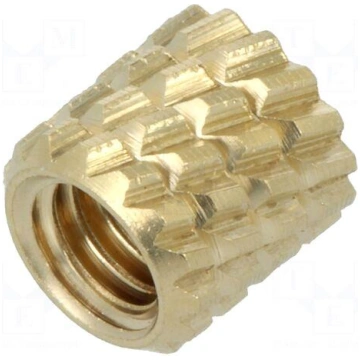 Threaded insert | brass | without coating | M5 | L