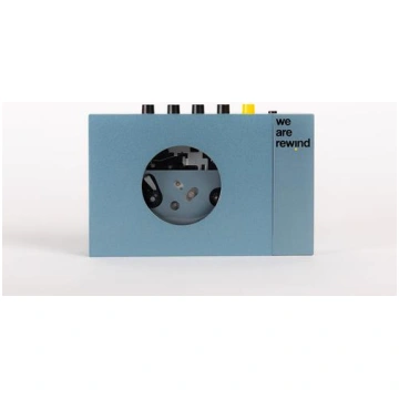WE ARE REWIND Portable cassette player, 1 deck, bl