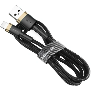 Baseus USB-A - Lightning USB cable 1 m Black-gold 