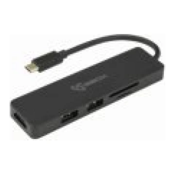 Sbox TCA-51 USB Type-C-HDMI|USB-3.0|SD+TF aksesuār