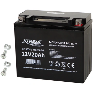 Motorcycle battery 12V 20Ah XTREME 82-335