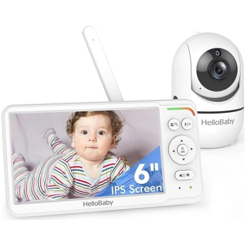 HelloBaby 6 collu bērnu novērošanas sistēma ar kam