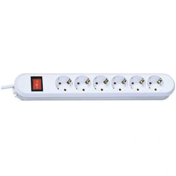 Bachmann 6-way Desk socket outlet, screwed, 5m, 2-
