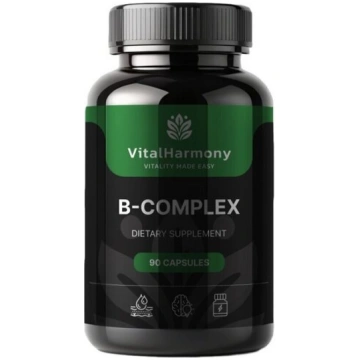 Uztura bagātinātājs B-Komplekss VitalHarmony, 90 k