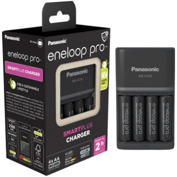 PANASONIC ENELOOP PRO CHARGE 4xAA SMART AND QUICK 