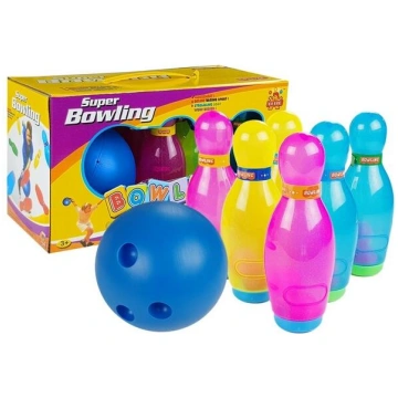 Big Bowling Set 6 pcs Colorful Pins + Bowling Ball