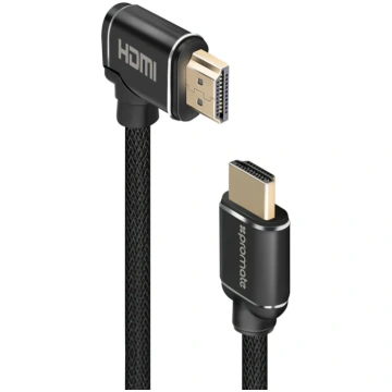 Promate High Definition Right Angle 4K HDMI Audio 