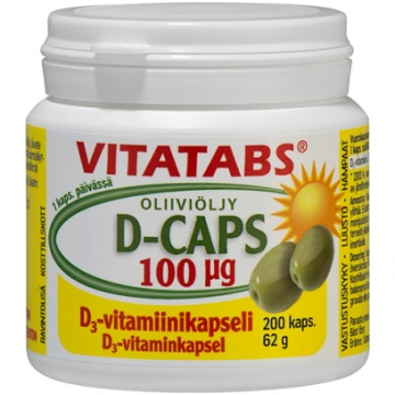 VITATABS® D-CAPS 100 μg kapsulas N200
