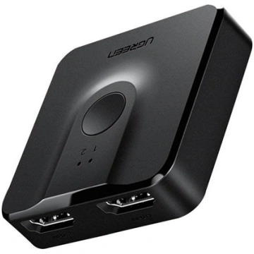 Ugreen Przecznik Switch 2w1 HDMI 2.0 20cm (czarny)