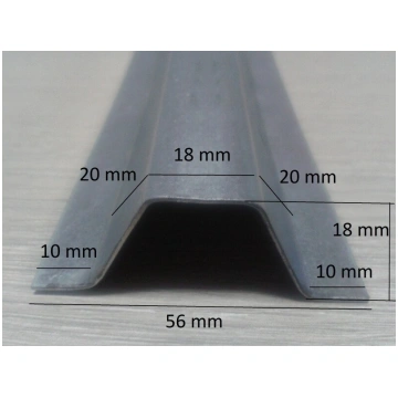 Cinkota tērauda Omega profils 1mm, 3m