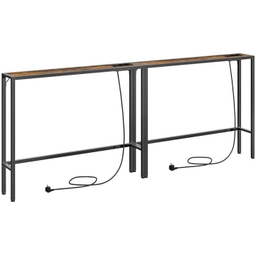 Console Table with Charging Station, Set of 2, 200