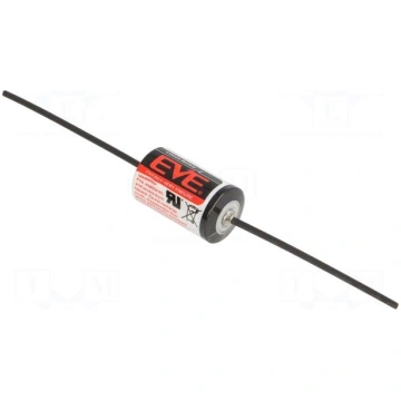 Battery: lithium | 3.6V | 1/2AA,1/2R6 | axial | Ø1