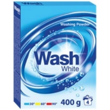 Veļas pulveris baltiem audumiem "Wash" 400 g