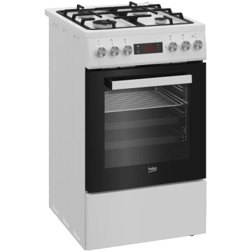Gāzes plīts ar elektrisko cepeškrāsni Beko FSM5233