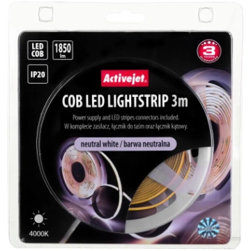 Activejet AJE-COB 3m neut strip light Universal st