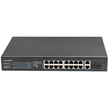 Lanberg Switch rack 19" POE+ 16x 100MB /2X COMBO G