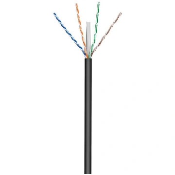 MicroConnect U/UTP CAT6 Outdoor 100m, Black Solid,