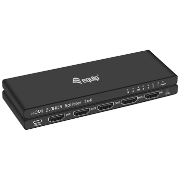 HDMI Sadalītājs Equip Ultra Slim 4-Port