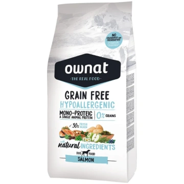 Ownat Grain Free Hypoallergenic Salmone 3kg Centro