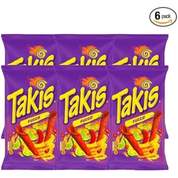 Takis Fuego Extreme Hot Mash Chips ar čili un laim
