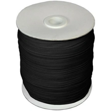 Elastīga poliestera lenta 4 mm 100 m melna BEraced