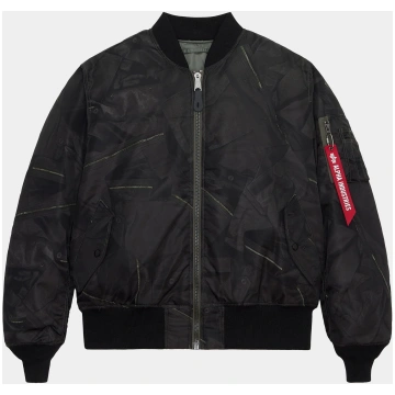 MA-1 ZIPPERED PRINT FLIGHT JACKET - M-65 ZIPPER PR