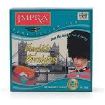 Impra English breakfast melna tēja paciņas (100x2g