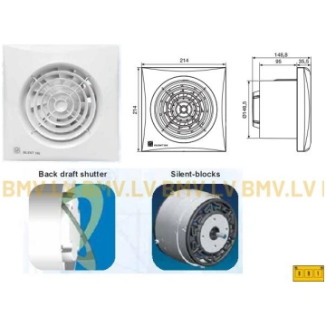 Ventilators S&P Silent 300 CHZ 5210421300