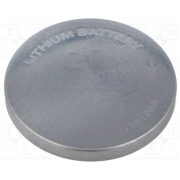 Battery: lithium; CR2032,coin; 3V; 220mAh; non-rec