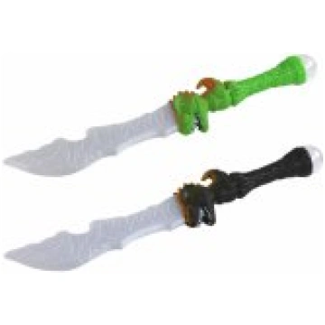 LEAN Toys Lightsaber, Dinosaur-Shaped Handle, Gree