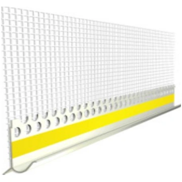 Līste cokola sākuma nobeigumā PVC 10cm 2.5m / 5901