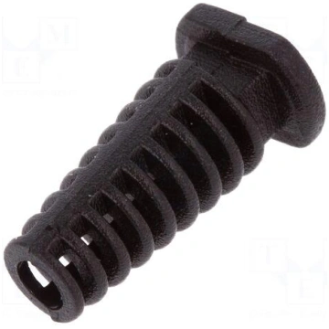 Strain relief | Øhole: 4.5mm | black | Panel thick