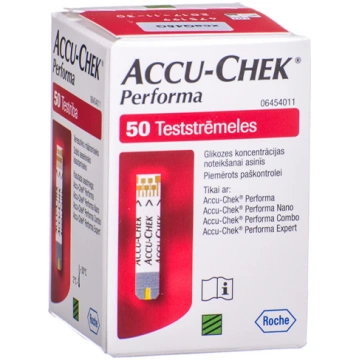 ACCU-CHEK PERFORMA, diagnostikas strēmeles glikoze