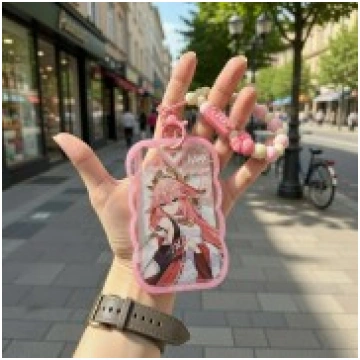 Genshin Impact Plastic Card Holder / Keychain - Ya