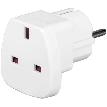 Techly Power plug adapter UK/EU 13A UK/BS - CEE 7/