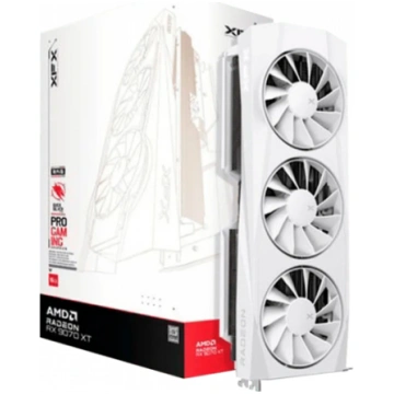 XFX Quicksilver AMD Radeon RX 9070XT White Gaming 