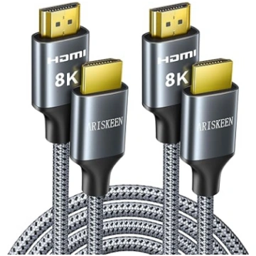 ARISKEEN 8K HDMI 2.1 kabelis 2,5 m, 48 Gbps ātrgai