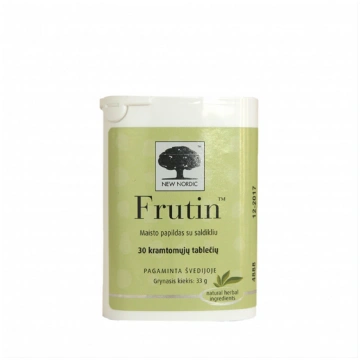 NEW NORDIC FRUTIN, 30 košļājamās tabletes