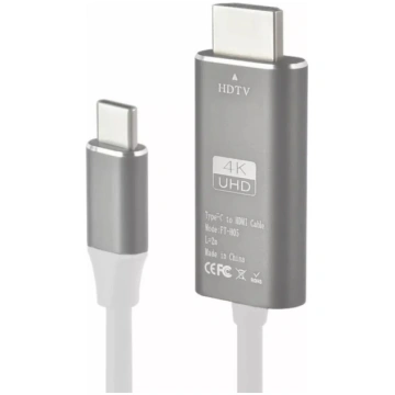 RoGer USB-C uz HDMI kabelis FT-H05, UltraHD 4K@30H