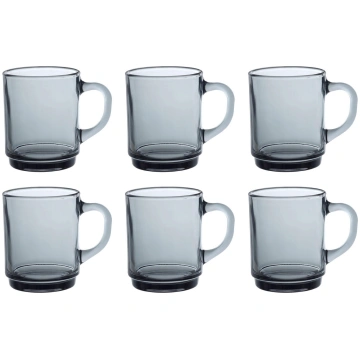 Komplektā 6 stikla krūzes, 260 ml, "Versailles", G