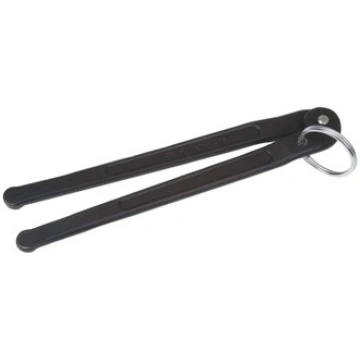 Spanner Wrench, Plain Grip, Black, Adjustable Face