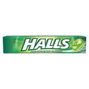 Halls Mild Spearmint sūkājamās konfektes ar maigas
