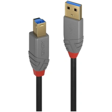 Lindy 1m USB 3.2 Type A to B Cable, Anthra Line 36