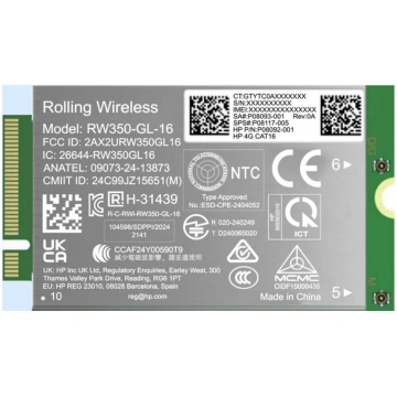 Modem HP 4G LTE Modem m.2 WWAN Cat 16 Mobile Broad