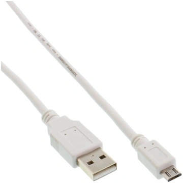 Kabel USB InLine USB-A - micro-B 1.8 m Biay (31718