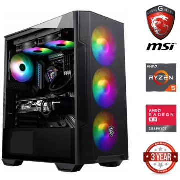 Dators Ryzen 5 5500 16GB 1TB SSD RX 580 8GB NoOs S