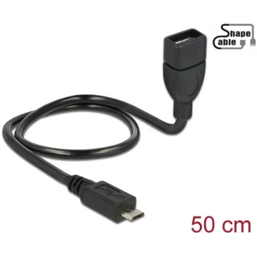 Delock Cable USB 2.0 Micro-B male > USB 2.0 Type-A