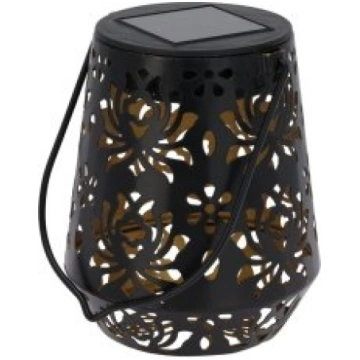 PROGARDEN Dārza laterna solāra 13cm, melna