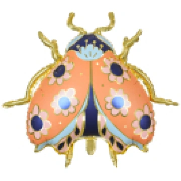 Foil balloon Ladybug, 87x75 cm, mix
